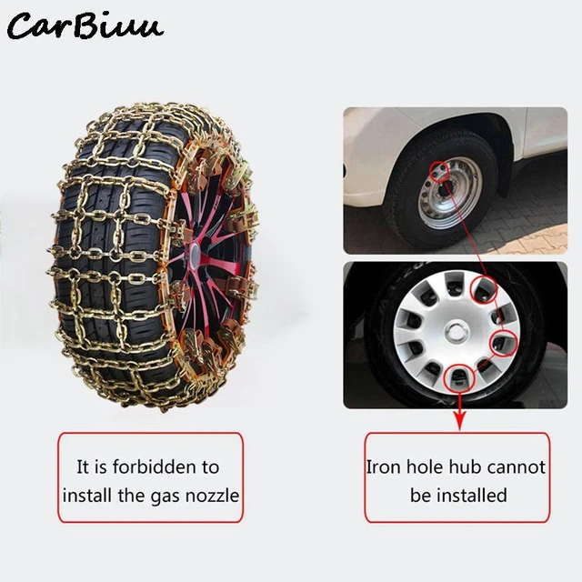 Car Snow Chain Anti-skid Safety Wheel Chains Spring Winter Roadway