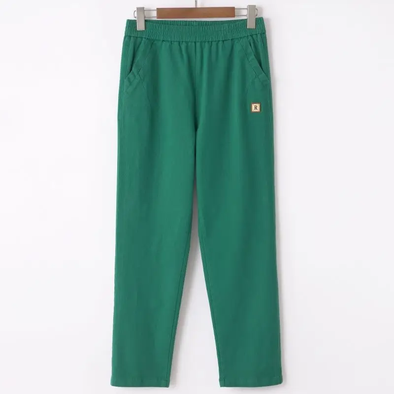 

Женские свободные шаровары, повседневные хлопковые брюки большого размера с эластичной высокой талией, кофейного цвета, весна-осень 2023