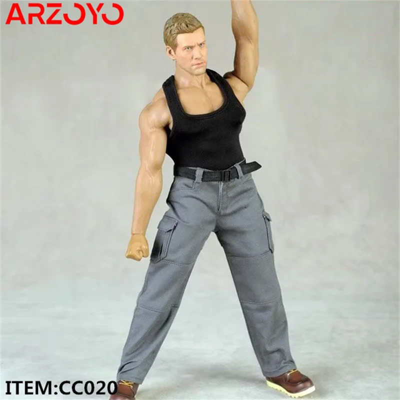 In Stock 1/12 Scale Male Hooded Sweater Shirt Set Street Casual Clothes For 6 Inches Action Figures Body Model - Foto 7