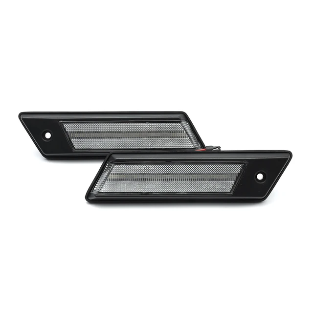 Clignotant Dynamique à LED Pour BMW Série 3 5 7 E30(M3) E32 E34 E36(92-96)Feu De Position Répétiteur De Garde-boue Latéral Fumé