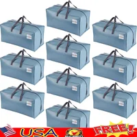10 Pack Moving Bags w/Backpack Straps Moving Supplies Moving Boxes College Packing Storage Boxes with Lids Alternative Heavy 1