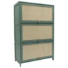 7 Layers Bamboo Shoe Storage Organizer Shoes Holder Dust-proof Entrance Bedroom Storage Cabinet Home Furniture 70*32*106cm Green 3