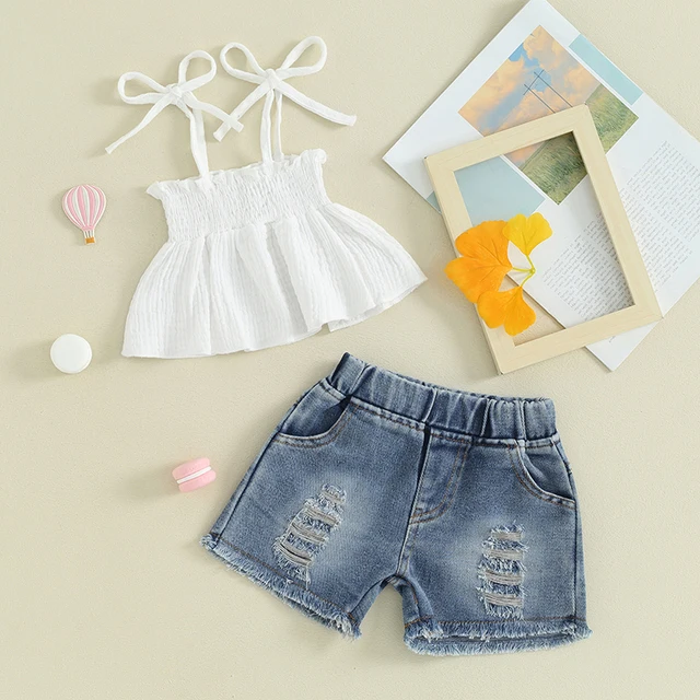 Summer Cotton Baby Shorts THE BABY DIARY Summer Kids Boy Girl Vest
