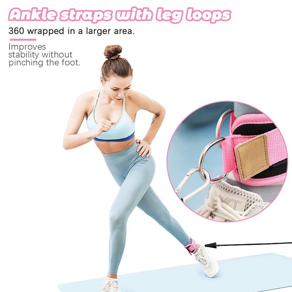 

Fitness Ankle Straps Comfortable And Stable Pull Rope Leg Hips Create Line Tool