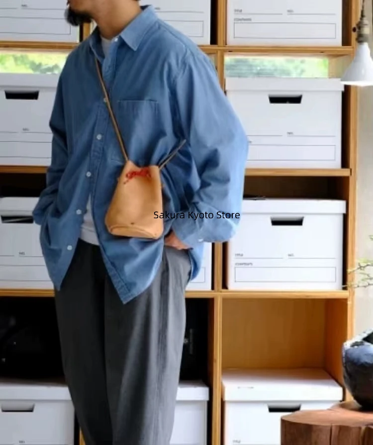 NANAMICA 24AW CHAMBRAY SHIRT casual loose washed long-sleeved denim shirt