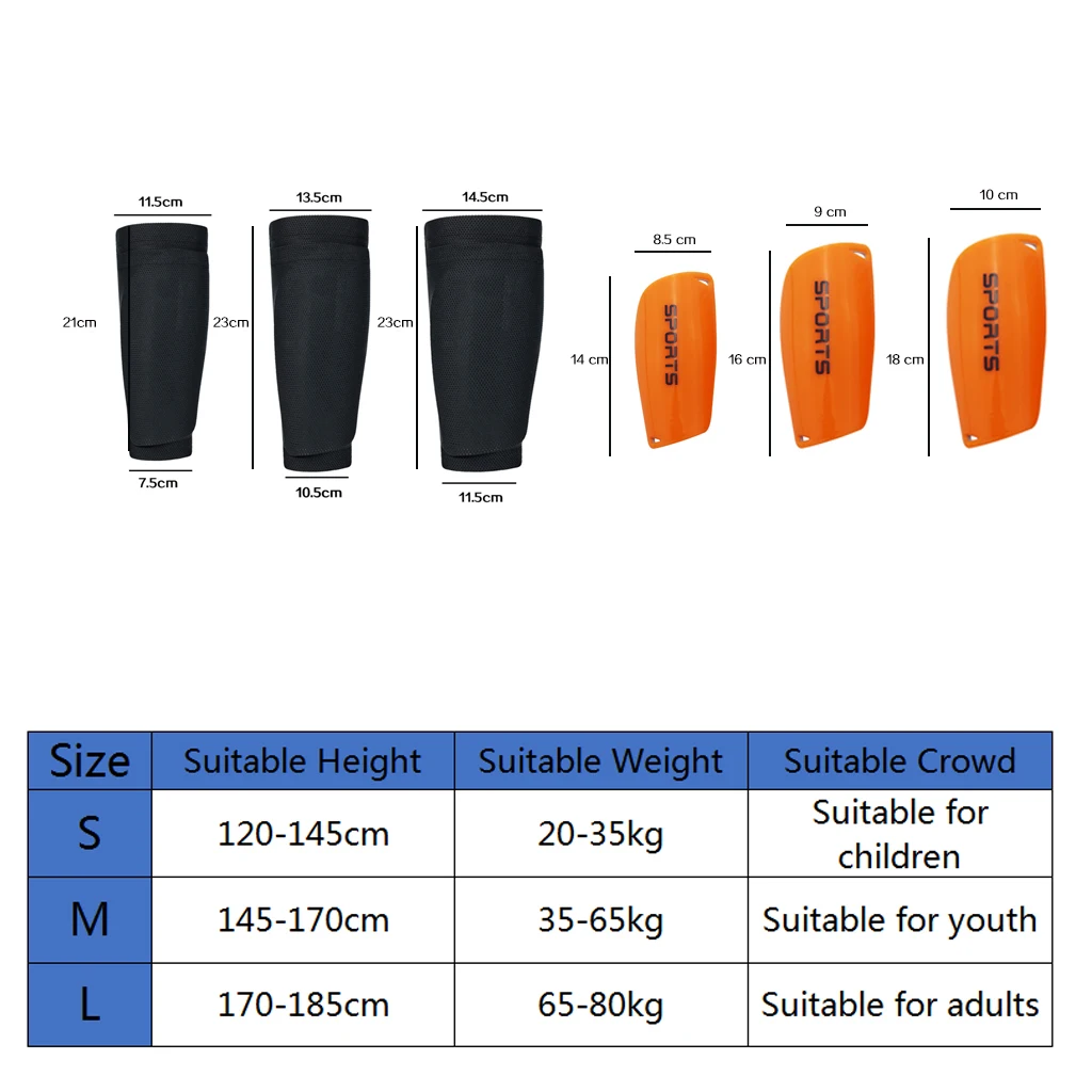 Shin Guard Pads Soccer Shin Guards 1 Pair Soccer Football Teens Socks Pads Professional Shields Legging Sleeves Protective Gear