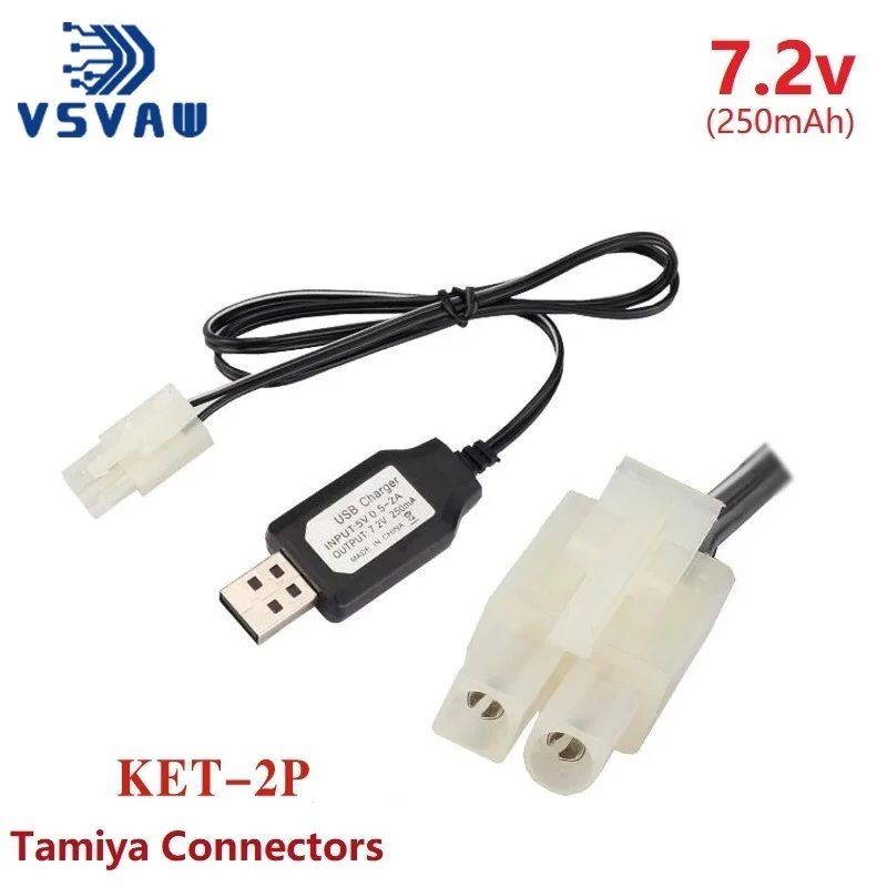 7.2v 9.6v Charger for NiCd NiMH battery Input 100v-240v Output 7.2v 250ma with Tamiya Plug Kep-2p Plug 9.6v charger For RC toys 2