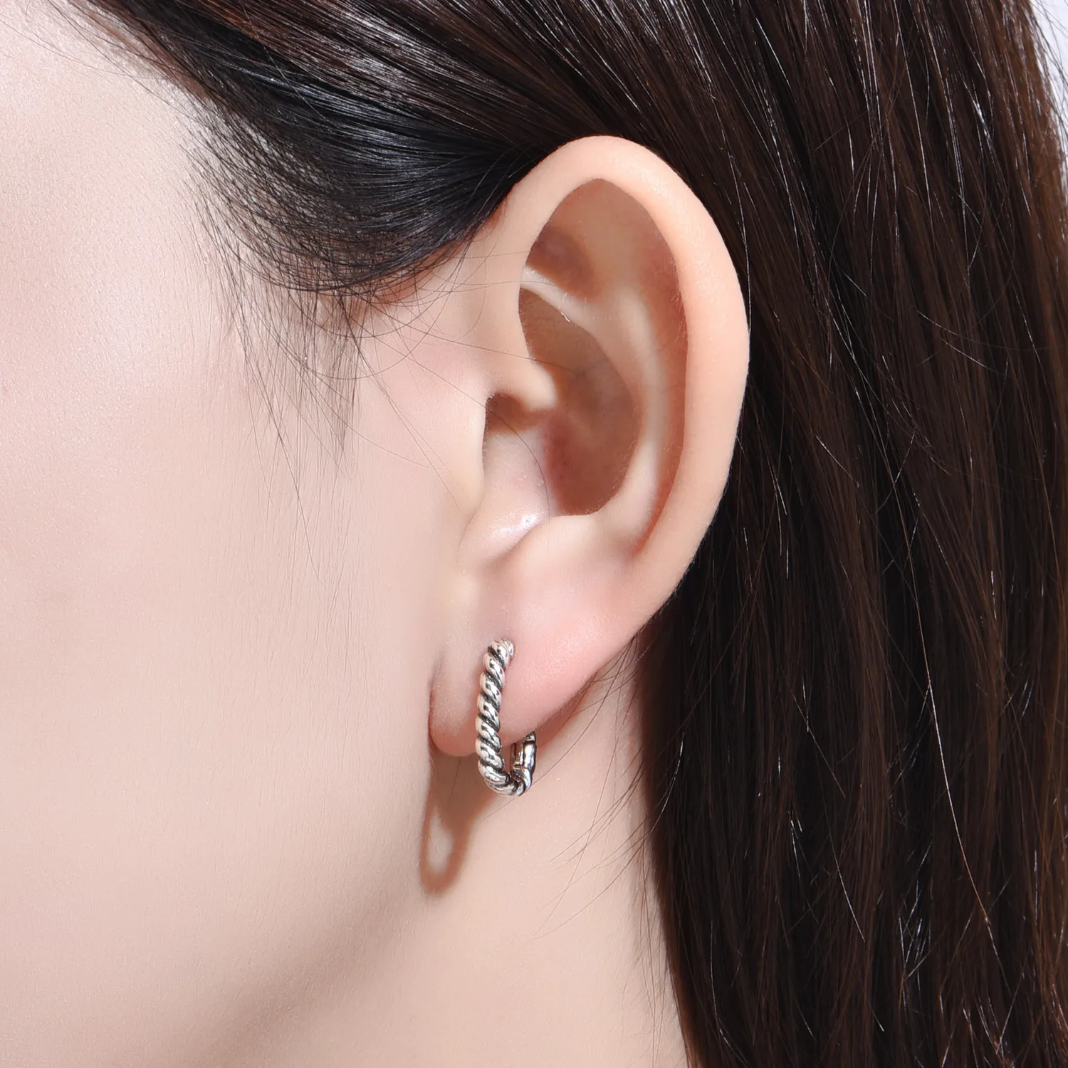 Schlichte U-förmige Ohrringe aus 925er Sterlingsilber, goldfarben, vielseitige Creolen für Damen, edler Schmuck, Geschenke für Geburtstagsfeiern – Detail 22