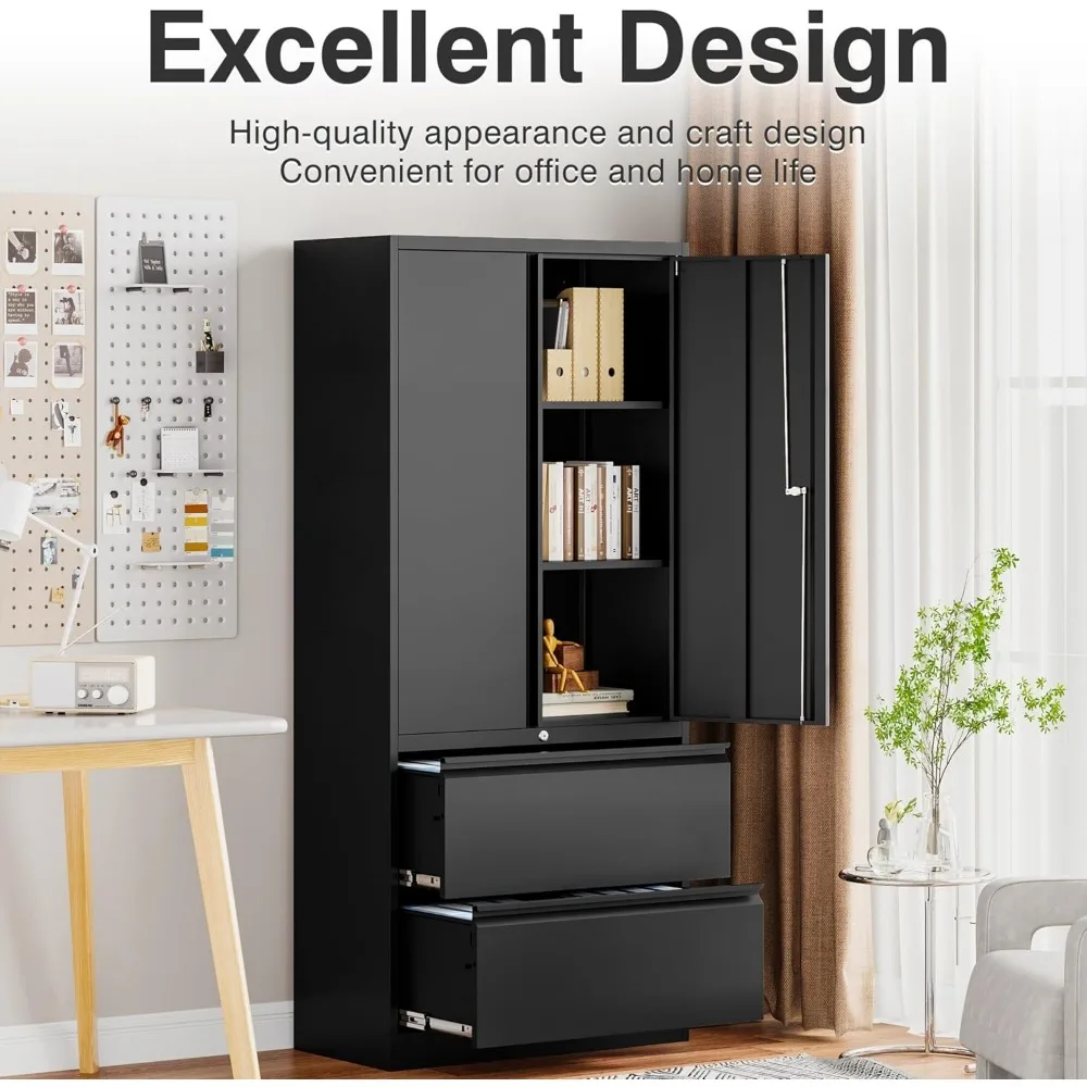 Black Metal Storage Cabinet 5