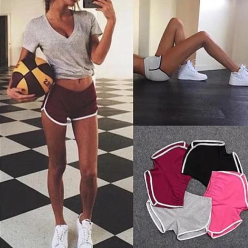 Sports Shorts Women Sunmmer Casual Loose Straight Pants Wearing High-Waisted Thin Anti-Walking Three-Point Yoga Hot Pants 3