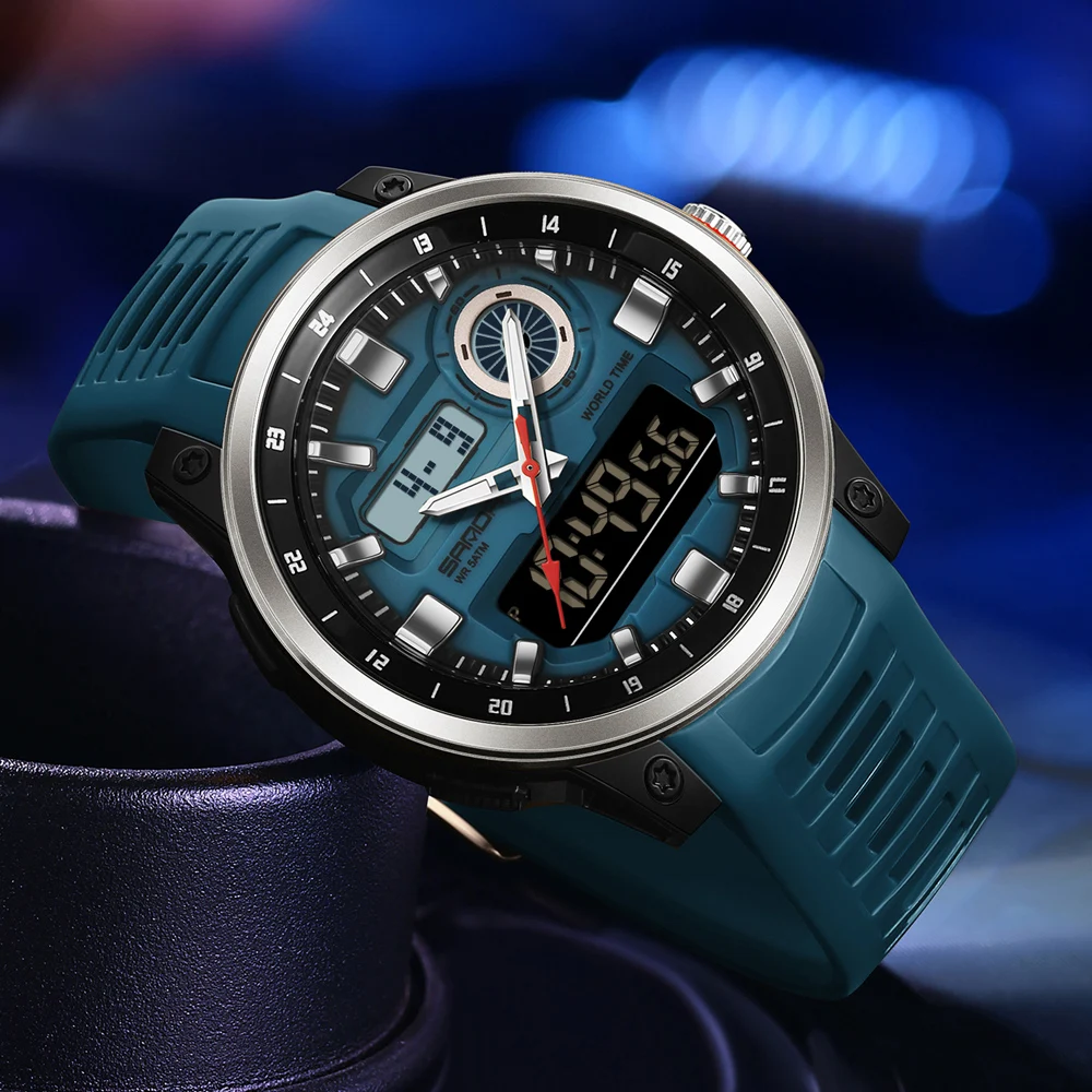 Sanda Fashion Brand Sport Electronics Watches For Men Outdoors Analog Digital Man Watch Luminous Waterproof Backlight Wristwatch, Alina Gadgets