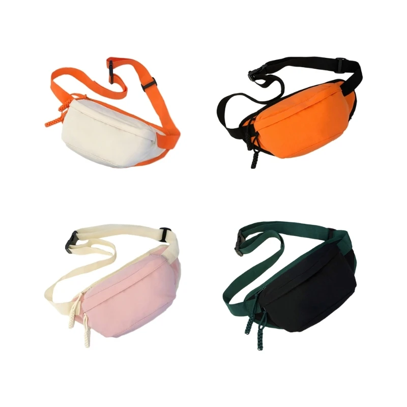 

Crossbody Waist Pack Nylon Fanny Pack Fashion Large Capacity Sports Bag for Boy Girl Travel BeltBag LeisureChest Bag