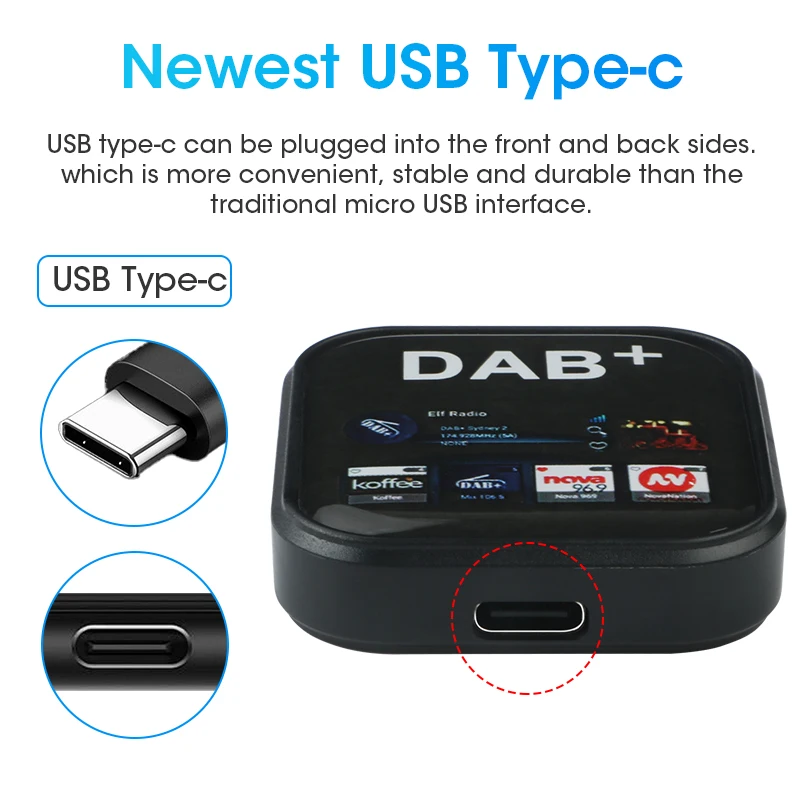 Srnubi DAB/DAB+ Antenna With USB Adapter Universal Android Car Radio GPS Stereo Receiver Europe DAB DAB+ Signal Head Unit Player dab antenna car radio antenna