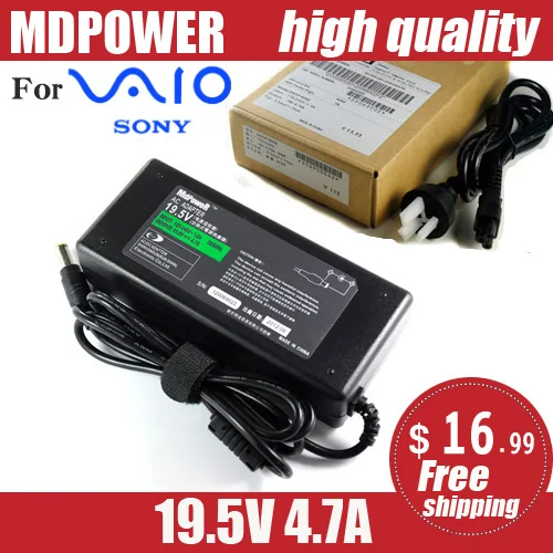 

Адаптер переменного тока MDPOWER для SONY VIAO S138EC/G, шнур зарядного устройства, 19,5 в, а