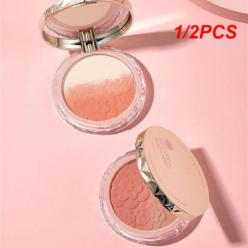 

1/2PCS Brighten Brightening Blush Enhance Complexion Powder Blush Matte Show White Rouge Health & Beauty Nature