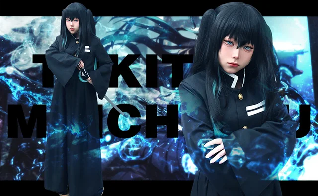 Tokitou Muichirou Kisatsutai Ghost Hunter Uniform Wig Kimetsu No Yaiba  Cosplay Costumes Demon Slayer Cosplay Men Kimono Costumes - Cosplay  Costumes - AliExpress