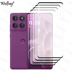 3D Curved Edge Tempered Glass Screen Protector - Moto Edge 60 Pro (4 Front Glass)