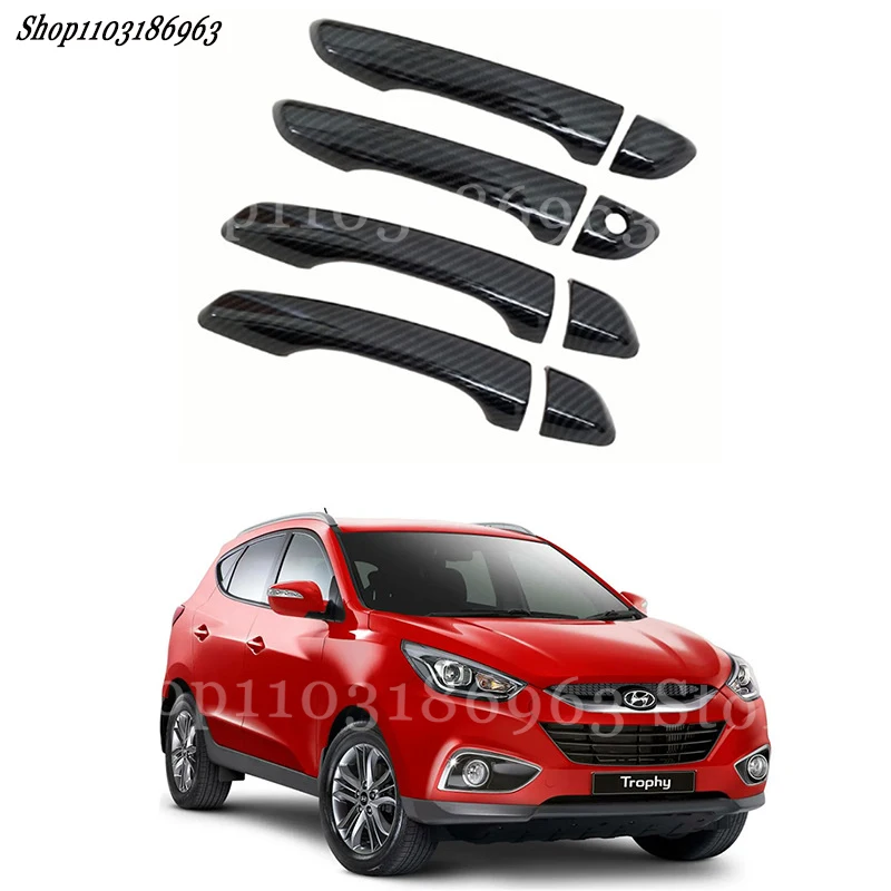 

Глянцевая черная накладка на дверную ручку, наклейка, отделка для Hyundai I35 2017-2020, автомобильная наклейка, аксессуары для стайлинга автомобиля, крышка, автозапчасти
