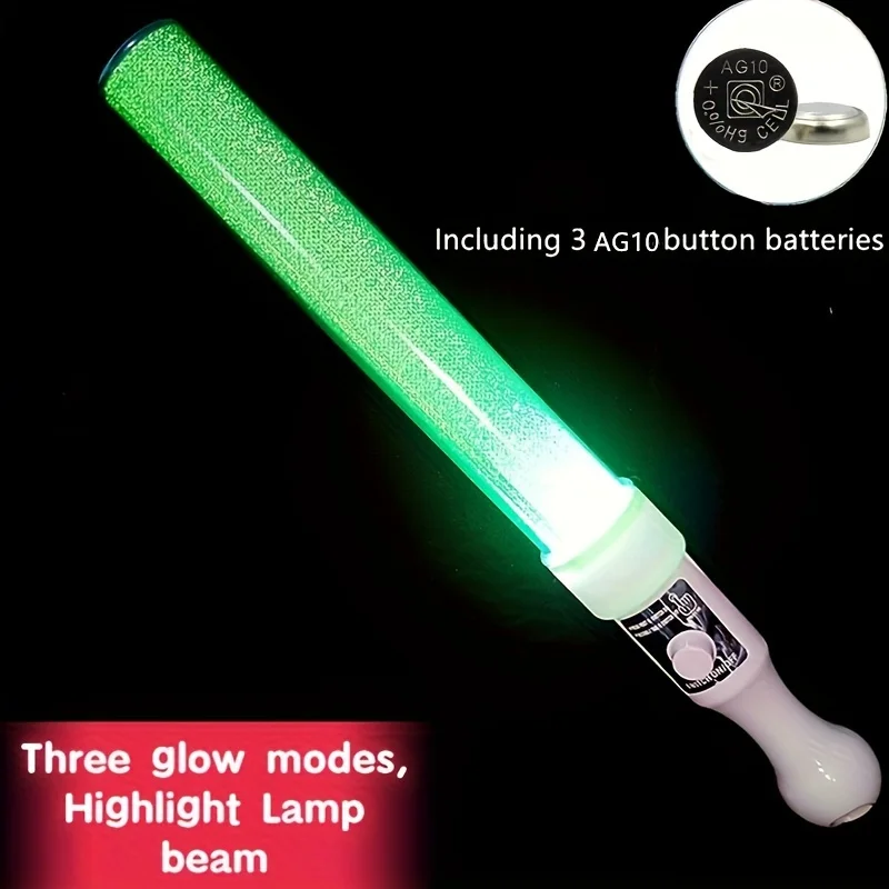 Vibrant LED Flashing Glow Sticks | Party Favors for Concerts/Night Celebrations/Bar/Cheer | Winter & New Year Decorations