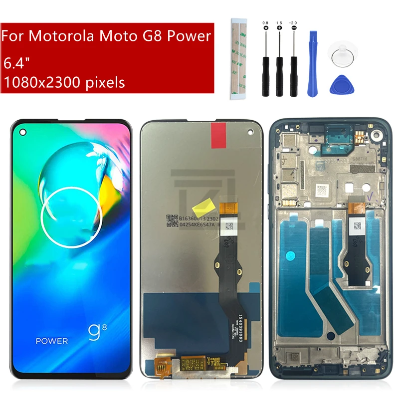 

For Motorola Moto G8 Power LCD Display Touch Screen Digitizer Assembly For Moto G8 Power Display Replacement Free Tools