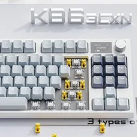 Attack Shark K86 Wireless Mechanical Keyboard - Metal Knob Gasket Mount Hot-Swappable TFT Screen Bluetooth/2.4G/USB-C - Image 4