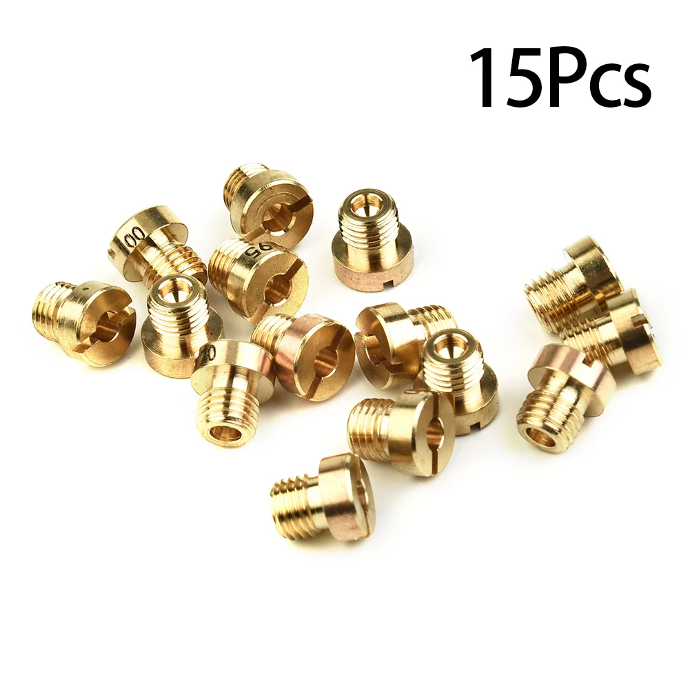 

15pcs Main Jet 60-130 M6 For 12mm-17.5mm Dellorto Carburetors Main Jet Main Jet Set For Carburettors With M6 Jets