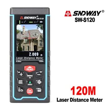 SNDWAY Misuratore di distanza laser Misuratore di nastro Funzione fotocamera digitale Telemetro laser Strumento per angolo nastro Telemetro laser