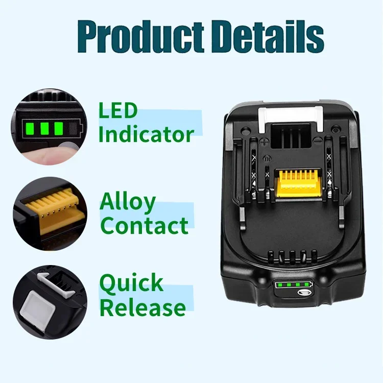 Makita 18V Battery 6AH 9AH 18AH Li-ion Replacement LXT BL1860B