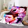 E-Elvis Presley Throw Blanket Soft Flannel Thin for Bed Sofa Cover Bedspread Home Deco picnic cooling blankets for beds gift 3