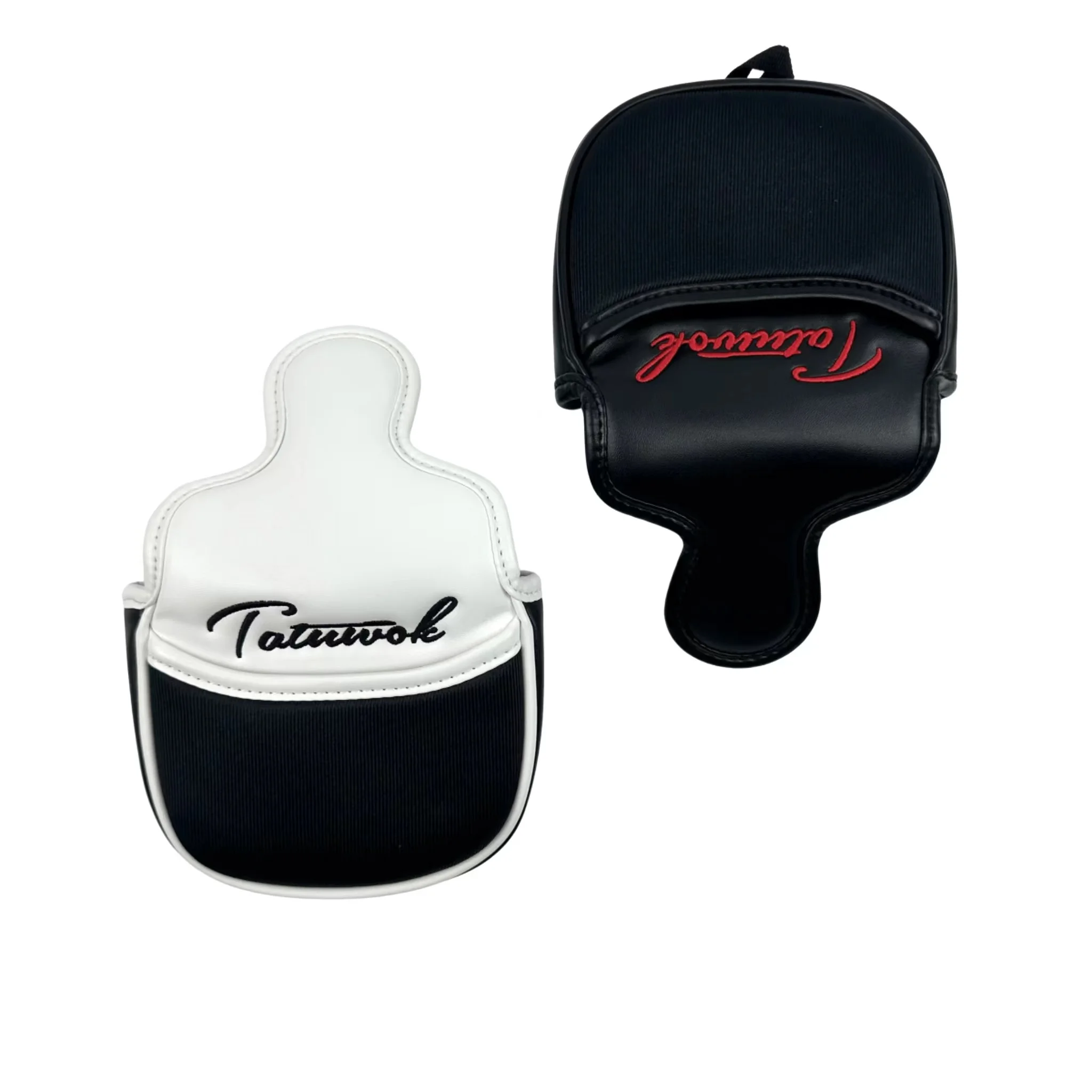 Simple Pattern Golf Putter Cover PU Leather Large Mallet