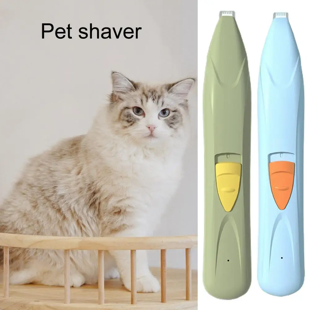 

1 Set Pet Foot Hair Shaver Clipper Mini Low Noise USB Rechargeable Electrical Cat Dog Paw Hair Trimmer Cutter Shaving Grooming