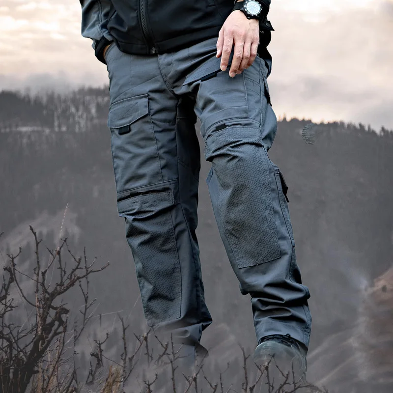 Multi-Pockets Tactical Cargo Pants Men Military Casual Pants