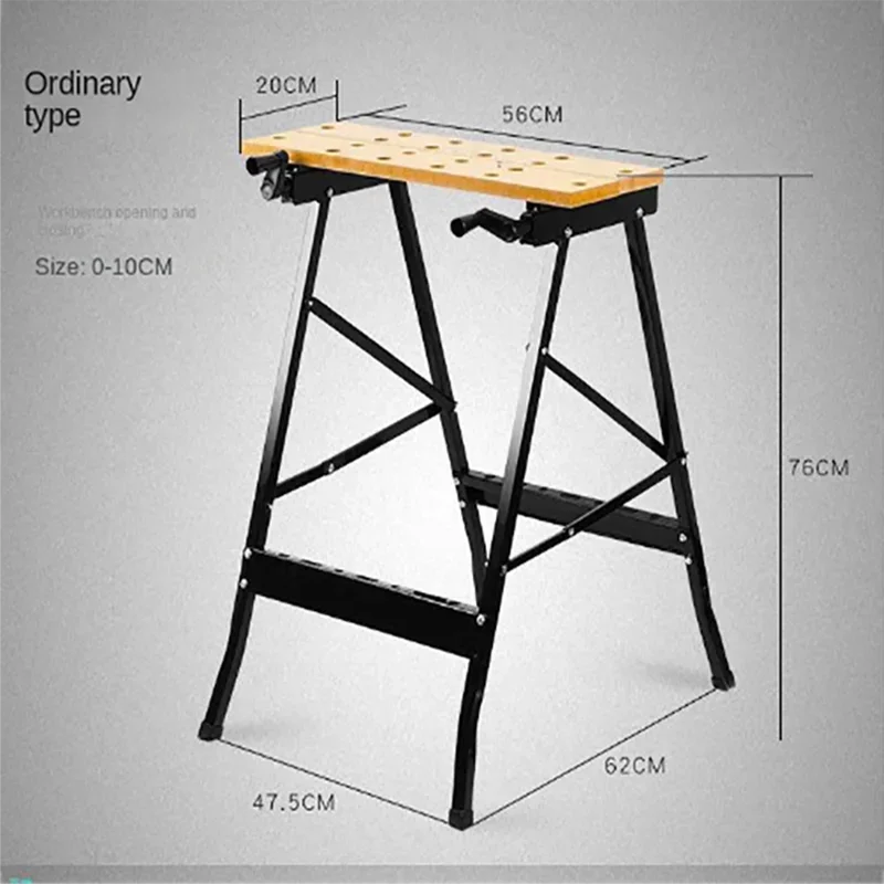 

Multifunctional Carpentry Workbench Combined Tool Decoration Wood Working Table Household Portable Folding Woodworking Table Saw