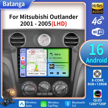 Radio Android 16 para Mitsubishi Airtrek Outlander 2001 - 2005 unidad principal Multimedia pantalla navegación GPS reproductor estéreo de coche DVD 1