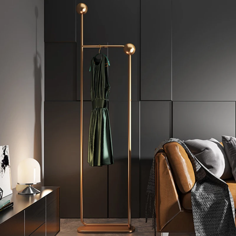 

Nordic Modern Clothing Rack Library Metal Entrance Gold Minimalist Clothes Rack Hallway Bedroom Stendibiancheria Home Furniture