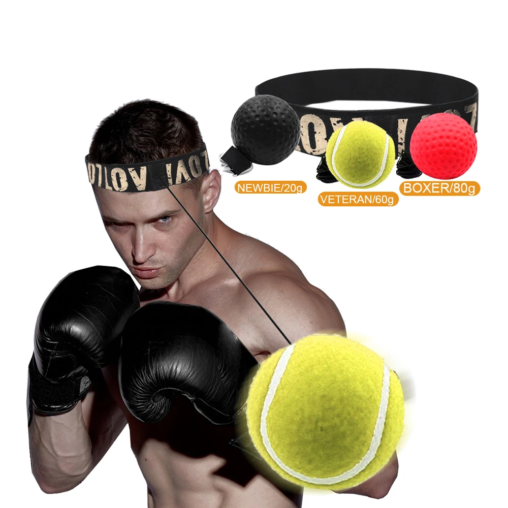 Head-mounted Boxing Reaction Ball, Équipement D'entraînement De Boxe,  Bandeau De Tête En Nylon Avec Balle En PU, Balle En Caoutchouc, Balle De  Vitesse