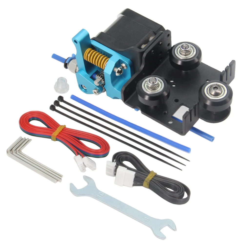 Direct Drive Support Aluminum Plate With Pulleys With Upgrade Blue Dual Gear Extruder With Motor