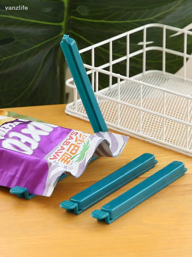 Food Clips 10-Piece Food Bag Sealing Artifact Sealing Clip Long Snack Clip Kitchen Food Bag Preservation
