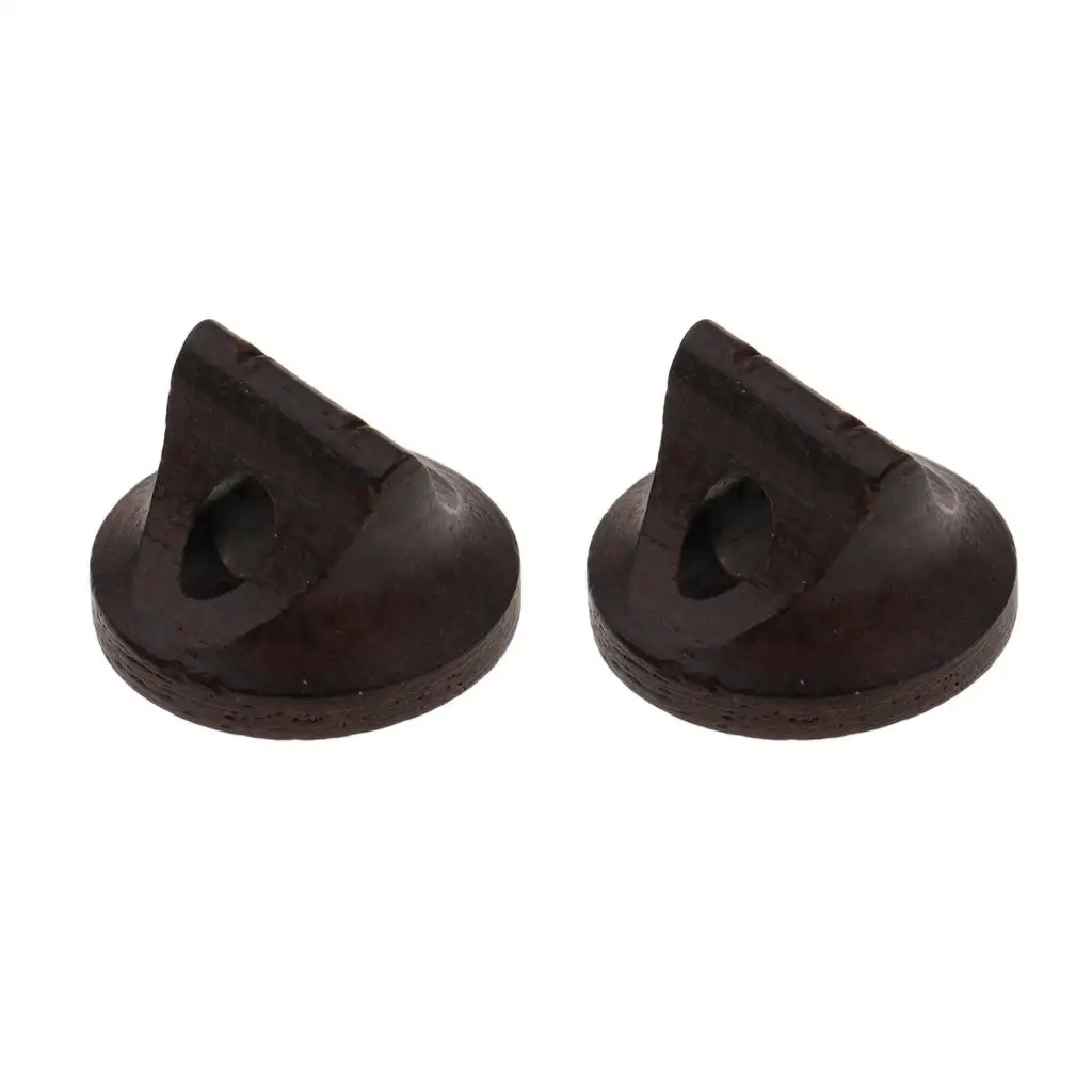 Pack of 2 Ebony Wood Erhu Bridge Chinese Traditional Violin