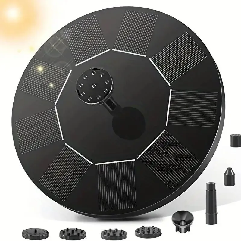 Eco-Friendly Floating Solar Fountain Pumps for Bird Baths, Garden Pools & Pond Decor