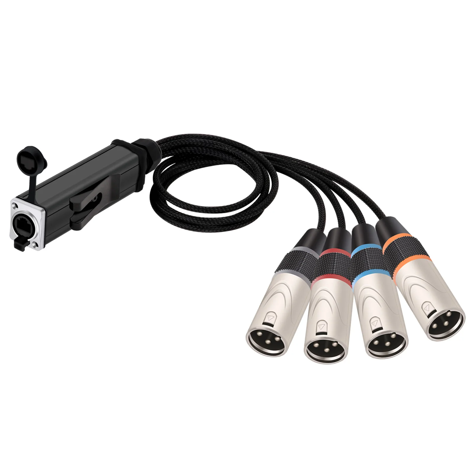 4 canais Conector XLR macho e fêmea
