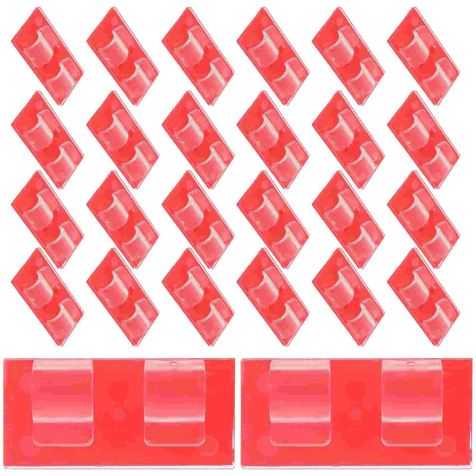 

Electric Cord Clips Cable Fixer Fixed Buckle 26pcs (white Double Row Whale [acrylic Adhesive])