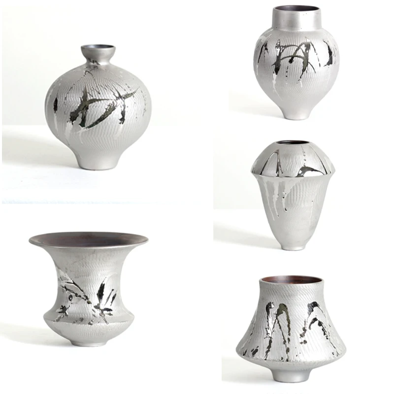 

Modern New Chinese Modern Style Silver Drawing Ceramic Study Desktop Home Decoration Ornaments