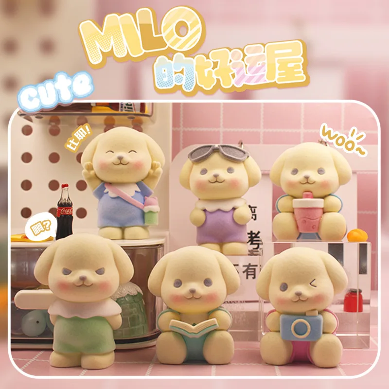 Milo'S Good Luck House Blind Box Creative Cute Pet Resin Ornament Surprise Box Children'S Toys Gift Trendy Figurines