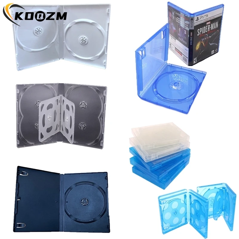 1pcs Plastic Disc Box CD Game Case Protective Box Compatible For / Ps4 Game Disk Holder CD DVD Discs Storage Cover