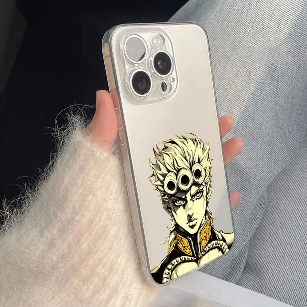 Jojo Hot Anime Pattern Transparent Phone Case