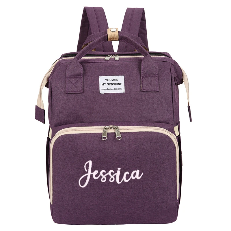 Custom Name Embroidered Portable Diaper 