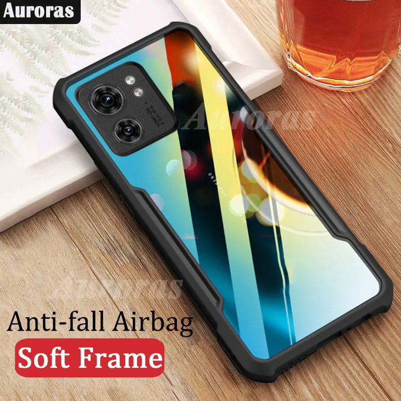 Auroras Per Motorola Edge 40 Custodia Anti-Caduta Airbag Frame Soft Full Coverage Clear Shell Per Moto Edge 40 Cover