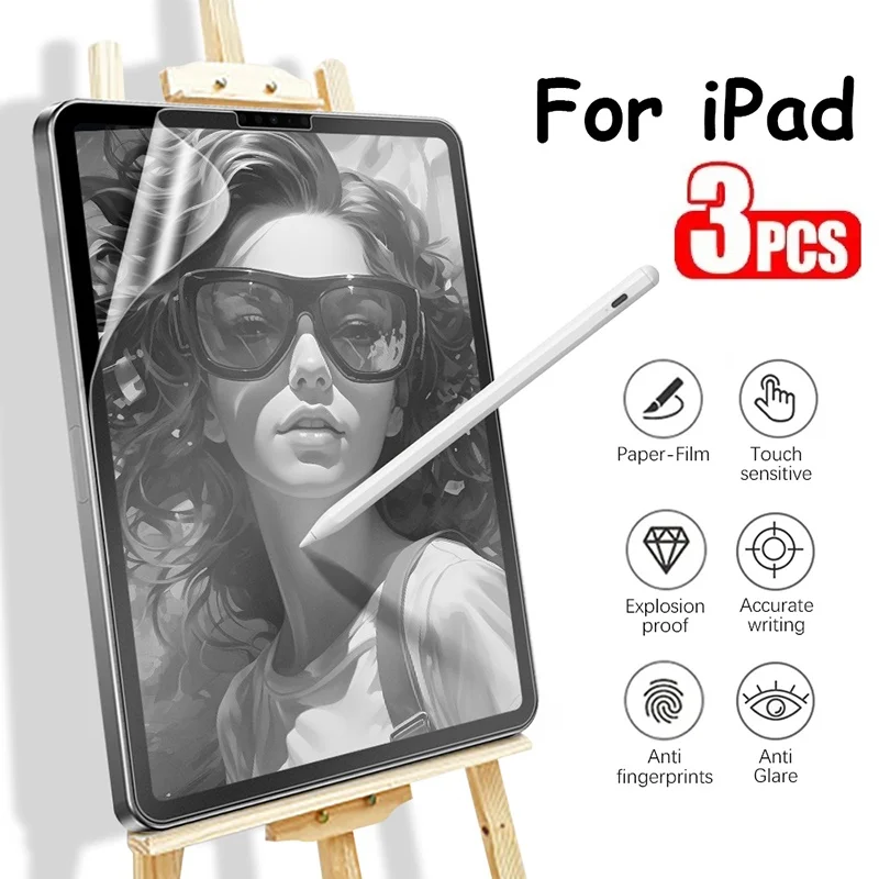Paper Feel Screen Protector Set for Tablets - 3-Pack Protective Film