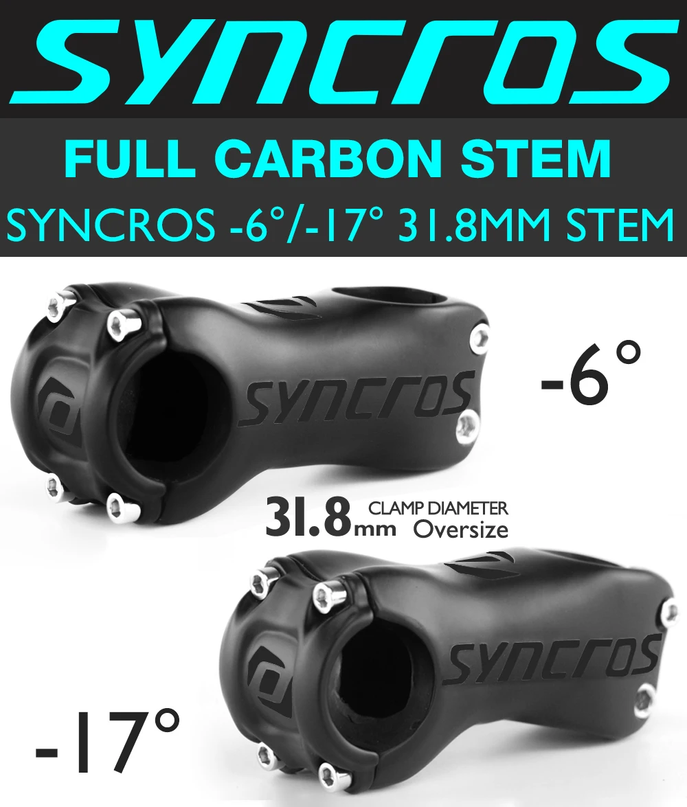 70/80/90/110/110/120mm Carbon Fiber Mountain/Road Bike Stem - 6/17